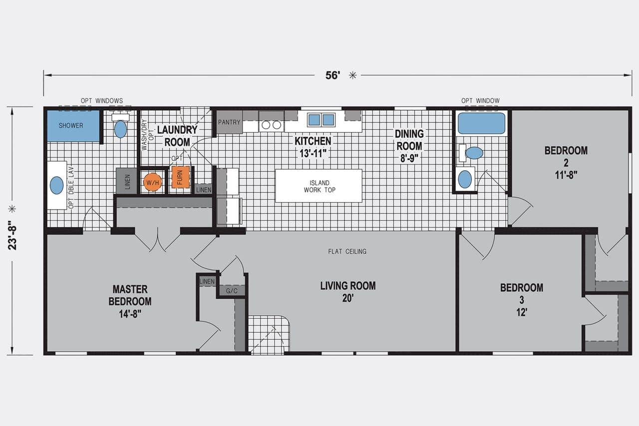 The Bellamy - Double Wide manufactured home by Skyline Homes