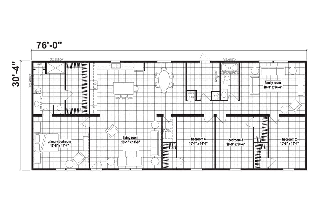 The Big Rich - Triple Wide manufactured home by Skyline Homes