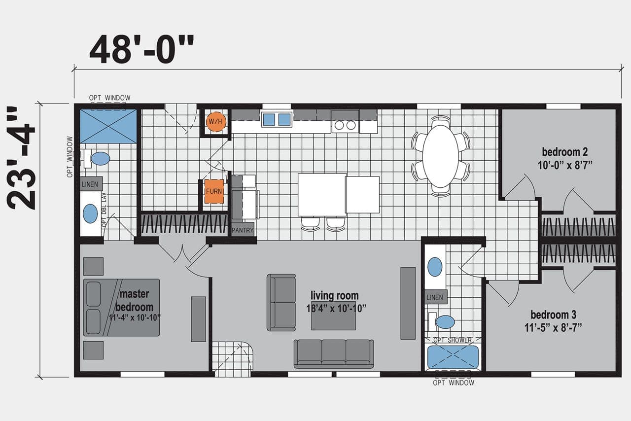 The Muskadine - Double Wide manufactured home by Skyline Homes